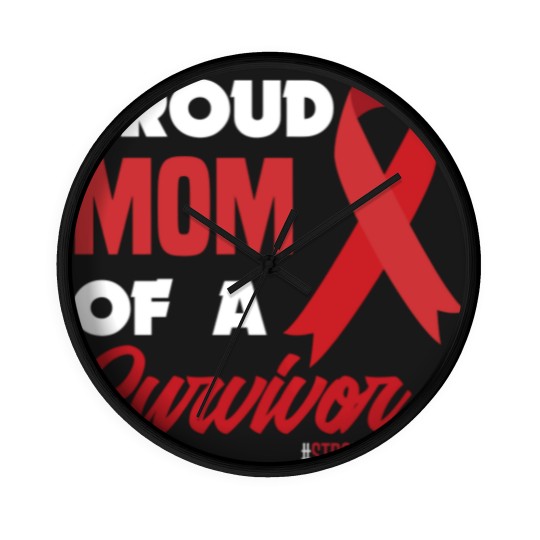 Discover Proud Mom Of A Survivor Stroke Awareness Wall Clocks