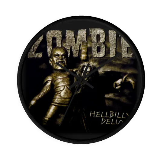 Discover Vintage Rob Zombie Wall Clocks Hellbilly 1998 1999 Tour Rock Band Large
