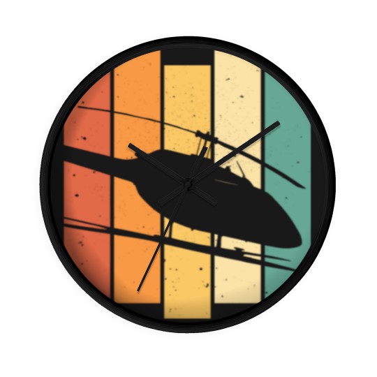 Discover Bell Jetranger Pilot Aviator Helicopter Aviation Wall Clocks