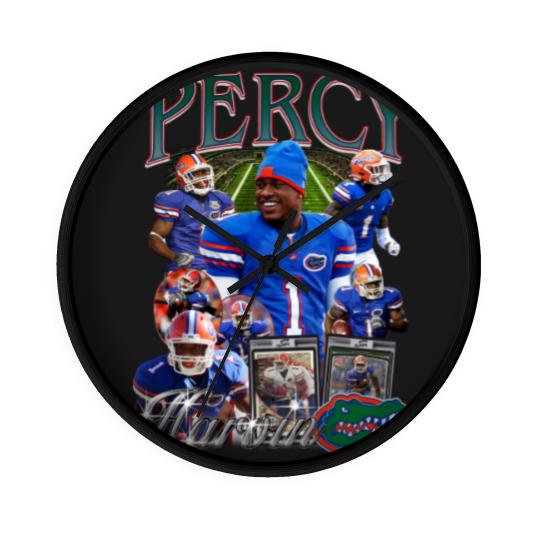 Discover Vintage 90s Graphic Style Percy Harvin Wall Clocks, Percy Harvin Vintage Wall Clocks, American Football Gift