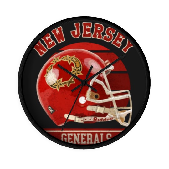 Discover New Jersey Generals Helmet - New Jersey Generals - Wall Clocks