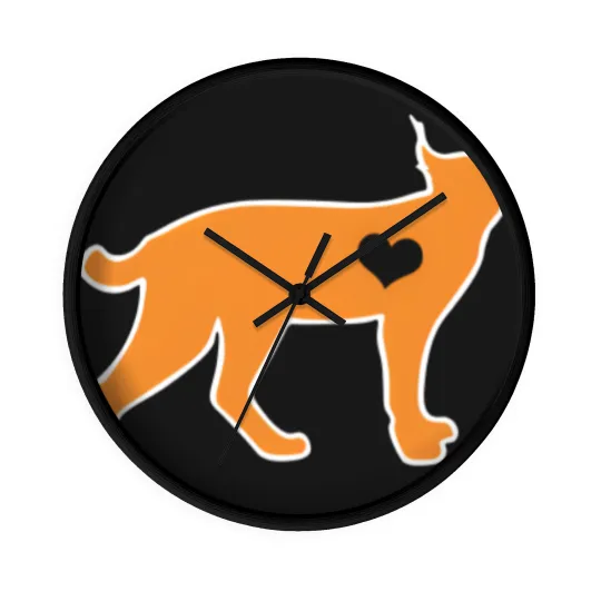 Discover Bobcat Heart Wall Clocks