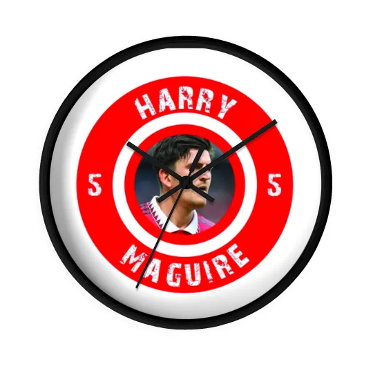 Discover Harry Maguire Throw Pillow Wall Clocks