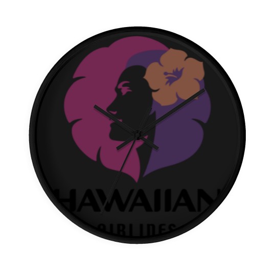 Discover Hawaiian Airlines Vintage Hawaii Camping Wall Clocks