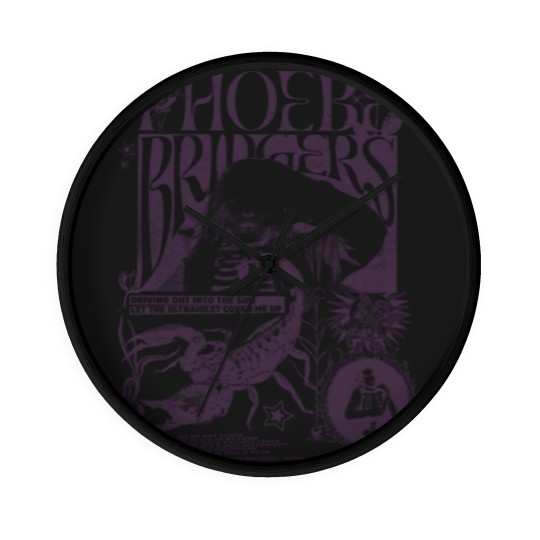 Discover Phoebe Bridgers I Know The End Punisher Merch Lyric Wall Clocks