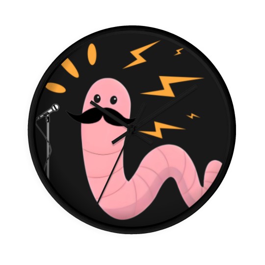 Discover Worm with a Mustache, Vanderpump Rules, Scandoval, Pump Rules, VPR, Sandoval Wall Clocks, Funny Wall Clocks