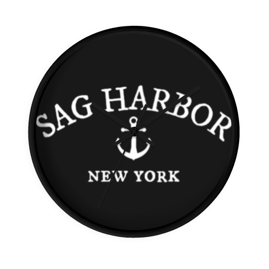 Discover Sag Harbor Ny Wall Clocks Coastal Town Harbor Wall Clocks