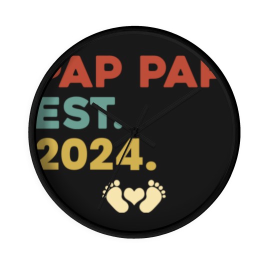 Discover Pap Pap Est 2023 Pap Pap To Be Established 2023 Wall Clocks