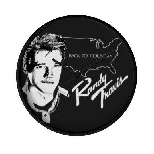 Discover Randy Travis Back to Country 80s Tour Size Medium Wall Clocks