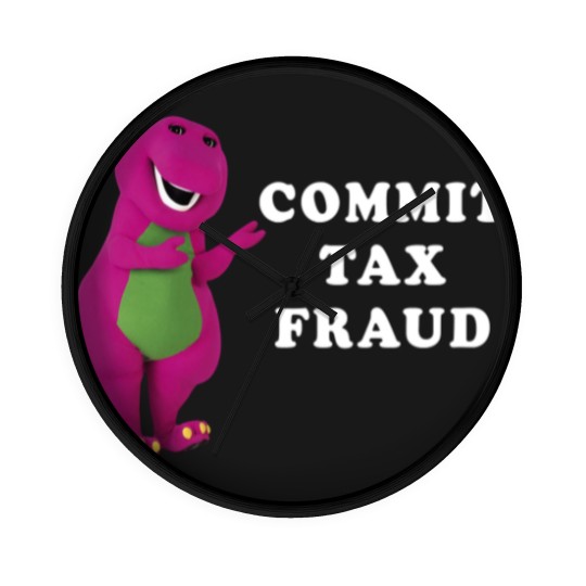 Discover Barney Commit Tax Fraud Customize Classic Wall Clocks
