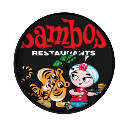 Discover Sambo's Restaurant Logo with Sambo and Tiger Wall Clocks