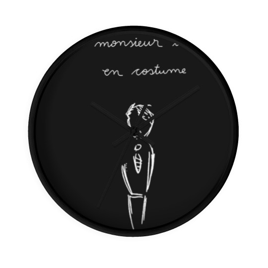 Discover A Sad Man in a Suit Un Monsieur Triste en Costume Patriot Tv Show Designer Wall Clocks