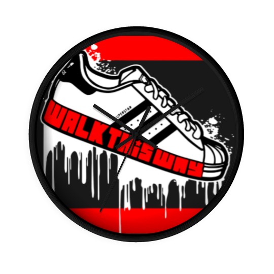 Discover Walk This Way Drip: Men's Graphic Wall Clocks