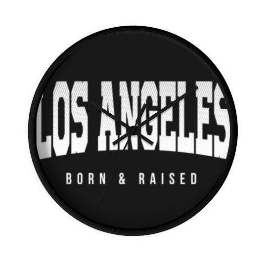 Discover Los Angeles, California - CA Born and Raised - Los Angeles - Wall Clocks