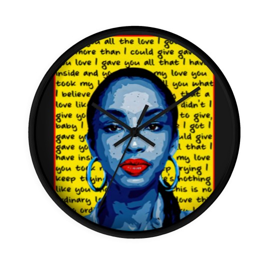Discover Sade Unisex Heavy Cotton Wall Clocks| Sade Wall Clocks| No Ordinary Love