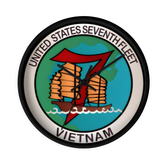 Discover Navy United States Seventh Fleet Vietnam Wall Clocks