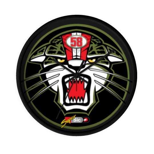 Discover Marco Simoncelli Tiger Logo Wall Clocks