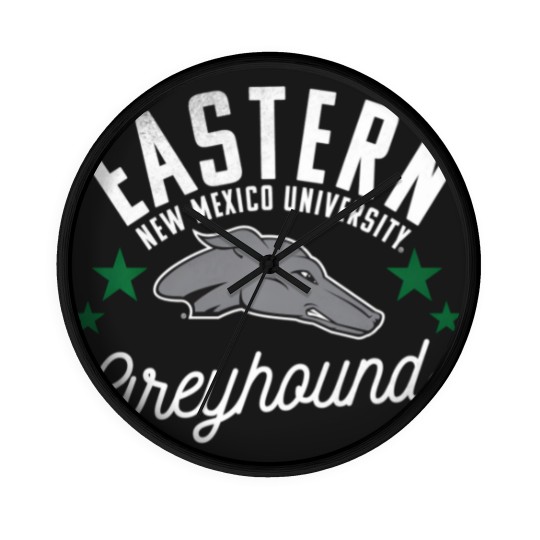 Discover eastern new mexico university enmu greyhounds logo pullover Wall Clocks