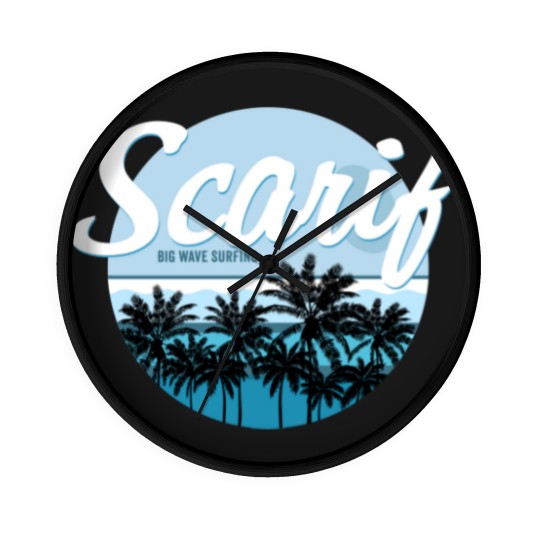 Discover Scarif Big Wave Surfing Alternate Color - Rogue One - Wall Clocks