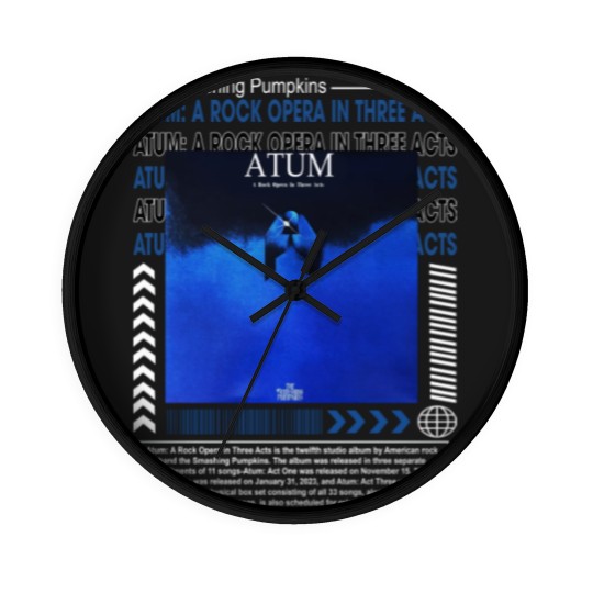 Discover The Smashing Pumpkins Music Wall Clocks K1, Atum A Rock Opera in Three Acts Album
