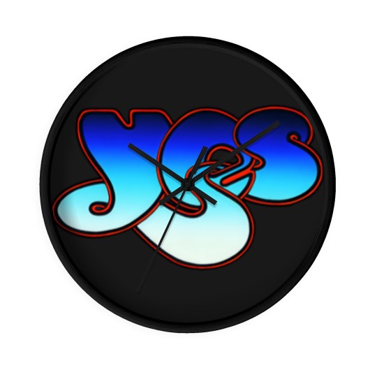 Discover Blue Yes Logo Wall Clocks
