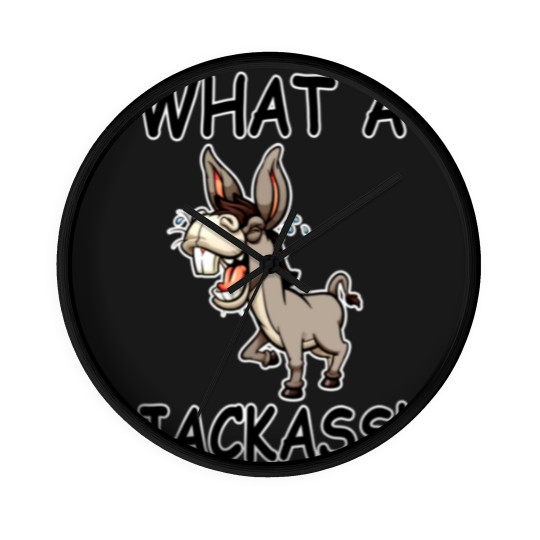 Discover Jackass Donkey Humor Wall Clocks