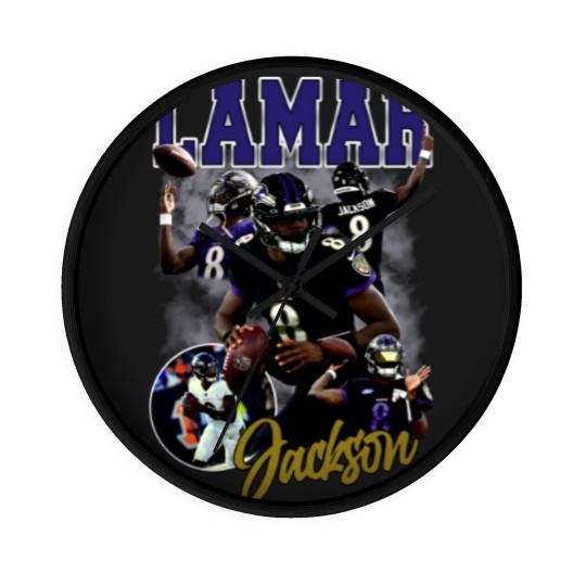 Discover Lamar Jackson Youth Wall Clocks