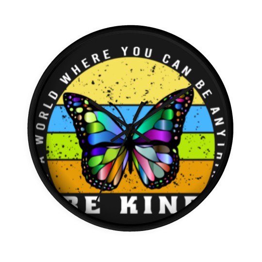 Discover In a world where you can be anything be kind - Be Kind - Wall Clocks