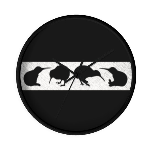 Discover Kiwi Bird Silhouettes New Zealand Animal Wall Clocks