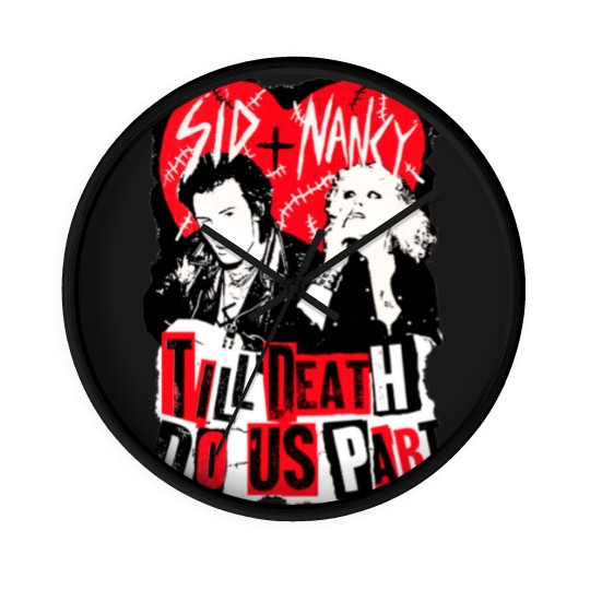 Discover Seditonaries Sid And Nancy Till Death Do Us Part sx Pistols Wall Clocks
