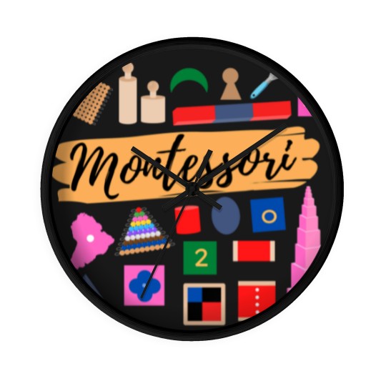 Discover Montessori materials gift for Montessori teacher or Montessori mom Wall Clocks