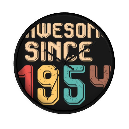 Discover Awesome Since 1954 - Awesome Since 1954 - Wall Clocks