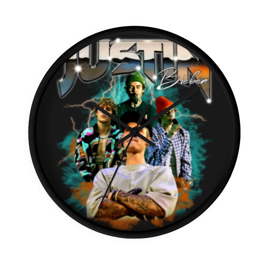 Discover Justin Bieber Wall Clocks, Rapper 90s Vintage Bootleg Wall Clocks