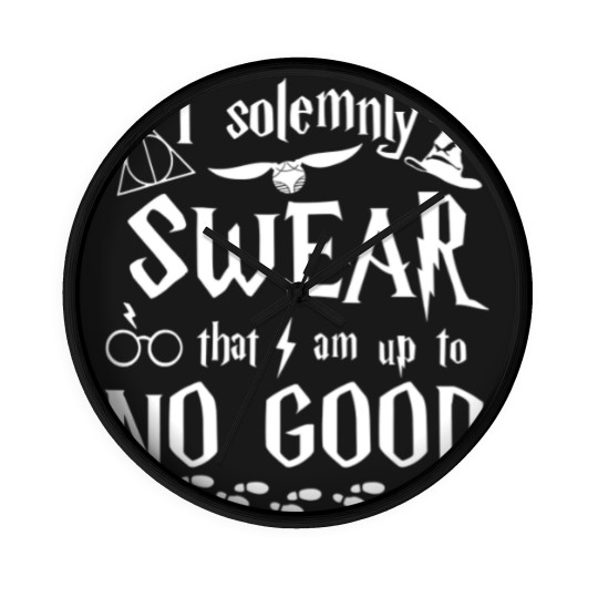 Discover Up To No Good Wall Clocks I solemnly swear that i am up to no good