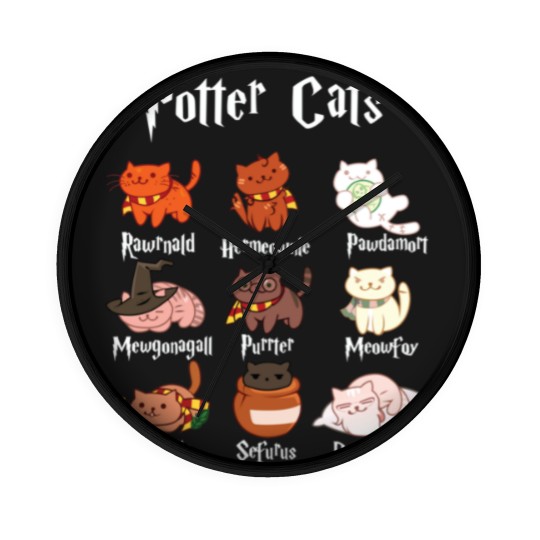 Discover Potter Cats Harry Pawter Classic Wall Clocks