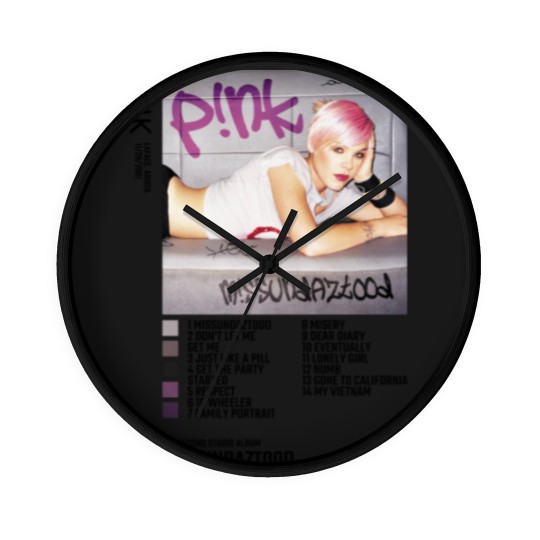 Discover Pink Missundaztood Album Wall Clocks