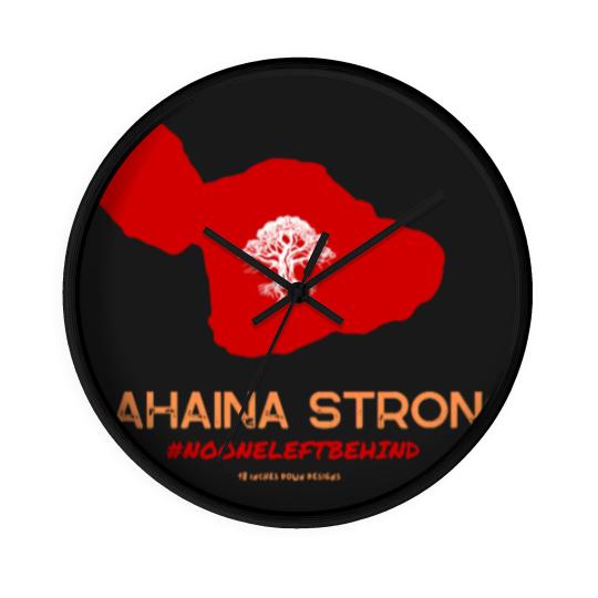 Discover Lahaina Strong Logo  Lahaina Strong Logo Wall Clocks