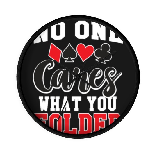 Discover no one cares what you folded gift Wall Clocks