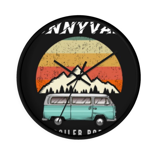 Discover Trailer Park SunnyVale Boys Vintage Gift Tri-blend Wall Clocks