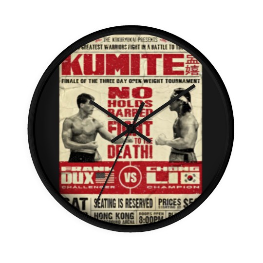 Discover Kumite Fight Wall Clocks
