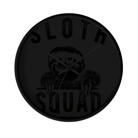 Discover Sloth Squad Wall Clocks. Sloth Wall Clocks. Sloth Gifts. Sloth Birthday