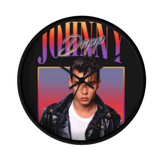 Discover Retro Johnny Depp Wall Clocks, Johnny Depp Merch Wall Clocks