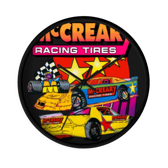 Discover Vintage 1990s McCreary Racing Tire Neon Wall Clocks