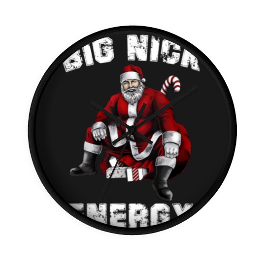 Discover Big Nick Energy Wall Clocks, Funny Santa Big Nick Energy