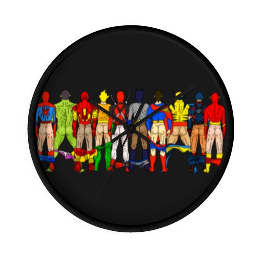 Discover Superhero Butts LV Wall Clocks