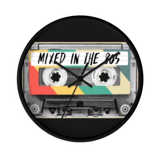 Discover Cassette Tape Mixed in the 80s Fashion Retro 1980s Wall Clocks