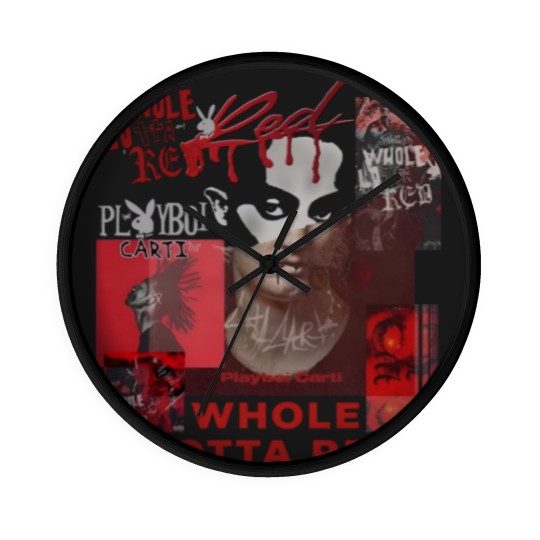 Discover Playboi Carti Whole Lotta Red Album 90s Rap Music Wall Clocks