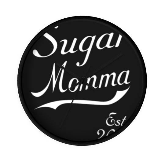 Discover Women'S Sugar Momma Established 2021 Wall Clocks