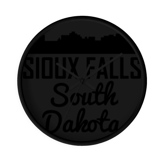 Discover Sioux Falls South Dakota Skyline Wall Clocks