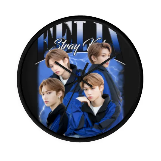 Discover Vintage Stray Kids Felix Lee Wall Clocks